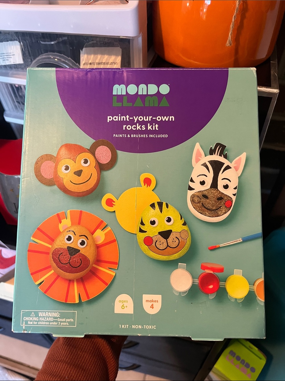 Paint-Your-Own Rocks Kit - Green